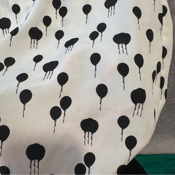 Anthropologie Maeve Black White Balloon Print Sleeveless Blouse Size XS Women’s - Picture 10 of 10